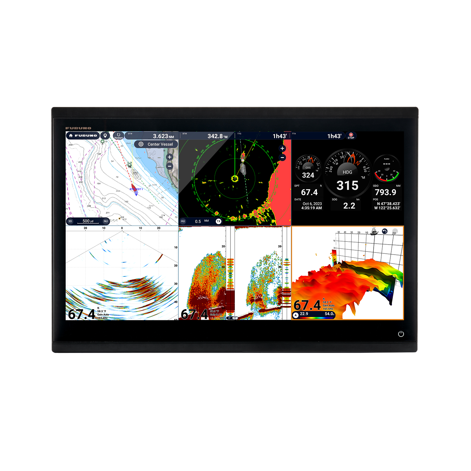 Furuno 22″ Multi Touch Multi Function Display TZT22X (TZT22X)