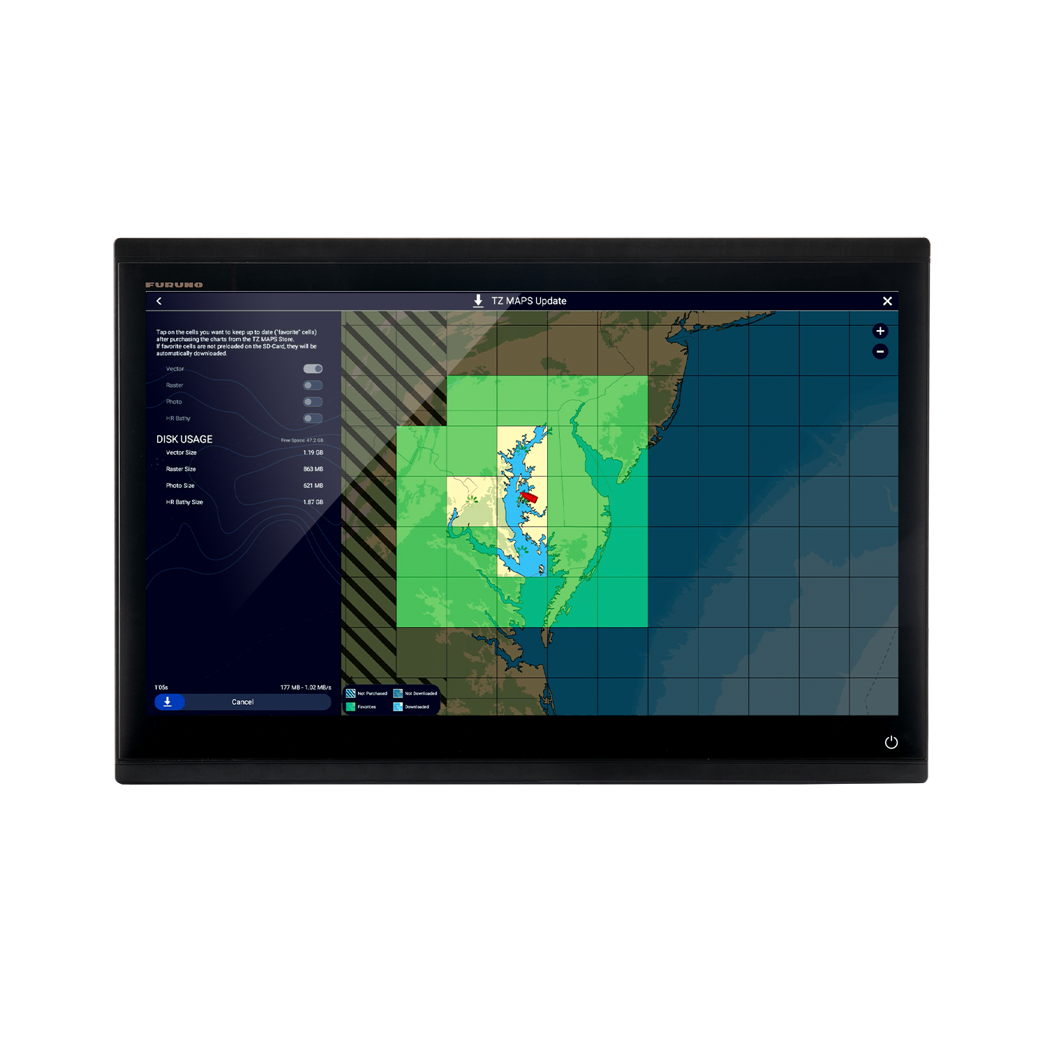 Furuno 22″ Multi Touch Multi Function Display TZT22X (TZT22X)